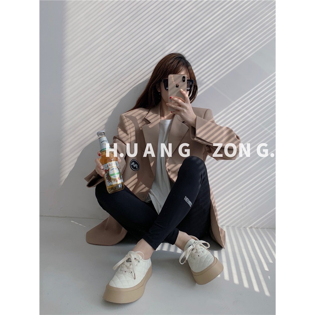 [SẴN] Giày thể thao nữ Ulzzang đế bằng bánh mì basic độn đế vải canvas bata mới hot phong cách hàn quốc đẹp cá tính đẹp