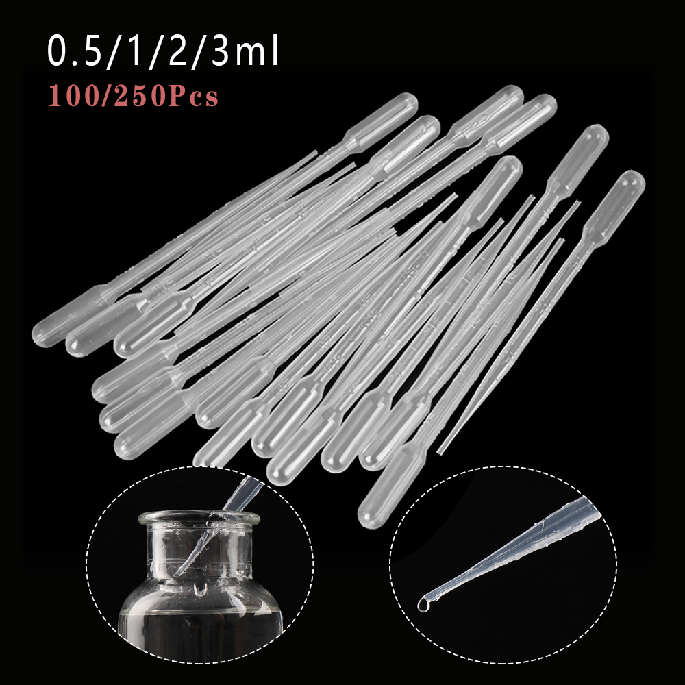 Set 100/ 250 ống nhỏ giọt trong suốt đa năng tiện dụng