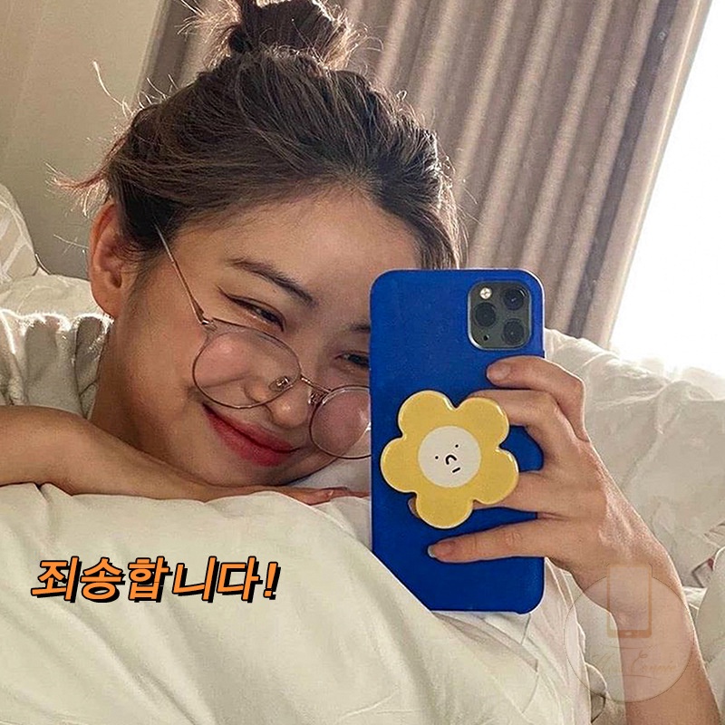 Ốp điện thoại kèm chân đỡ hình hoa cho iPhone11 12 Pro Max 11ProMax 11 X XR XS Max 7 8Plus