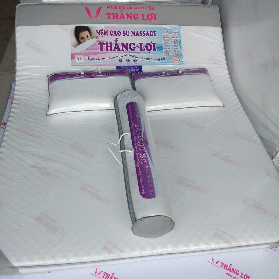 Gối Ôm Cao Su Non Mềm  Thắng Lợi 35 x 100cm