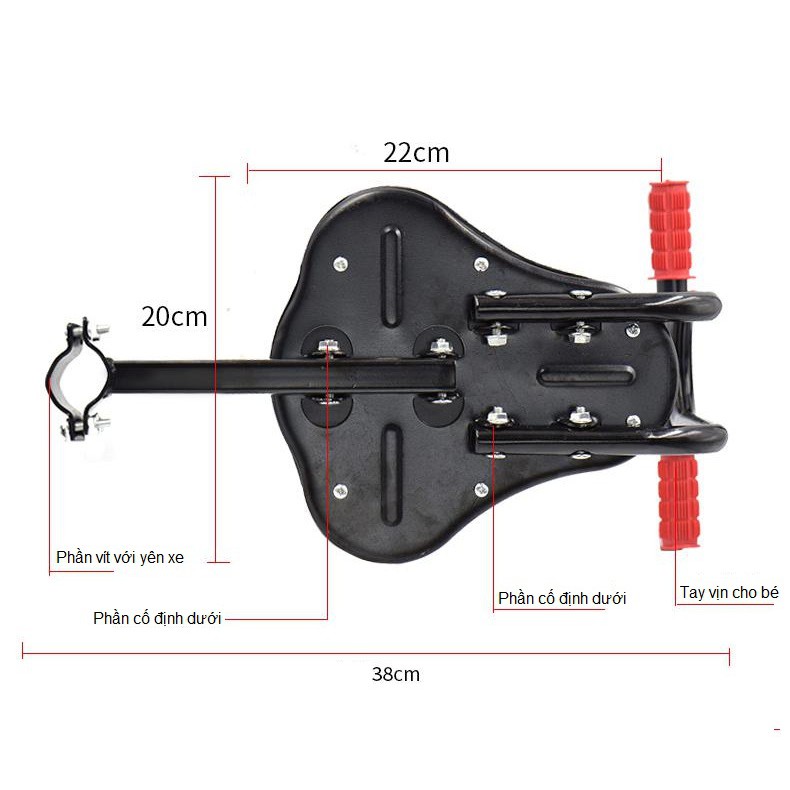 Ghế Ngồi Cho Bé Gắn Trên Xe Đạp, Xe Đạp Điện M08C