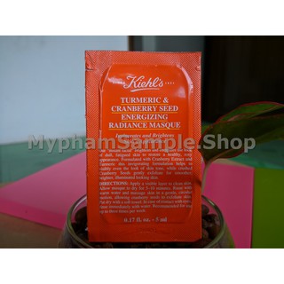 [Kiehls] Mặt Nạ Nghệ Việt Quất Kiehl's Tumeric & Cranberry Seed Energizing Radiance Masque Gói 5ml