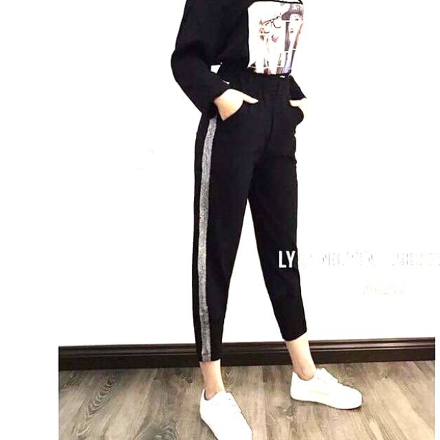 [Chất lượng] {SIÊU RẺ} QUẦN BAGGY UMI HÀN 1 SỌC NHŨ _Trắng Giá rẻ