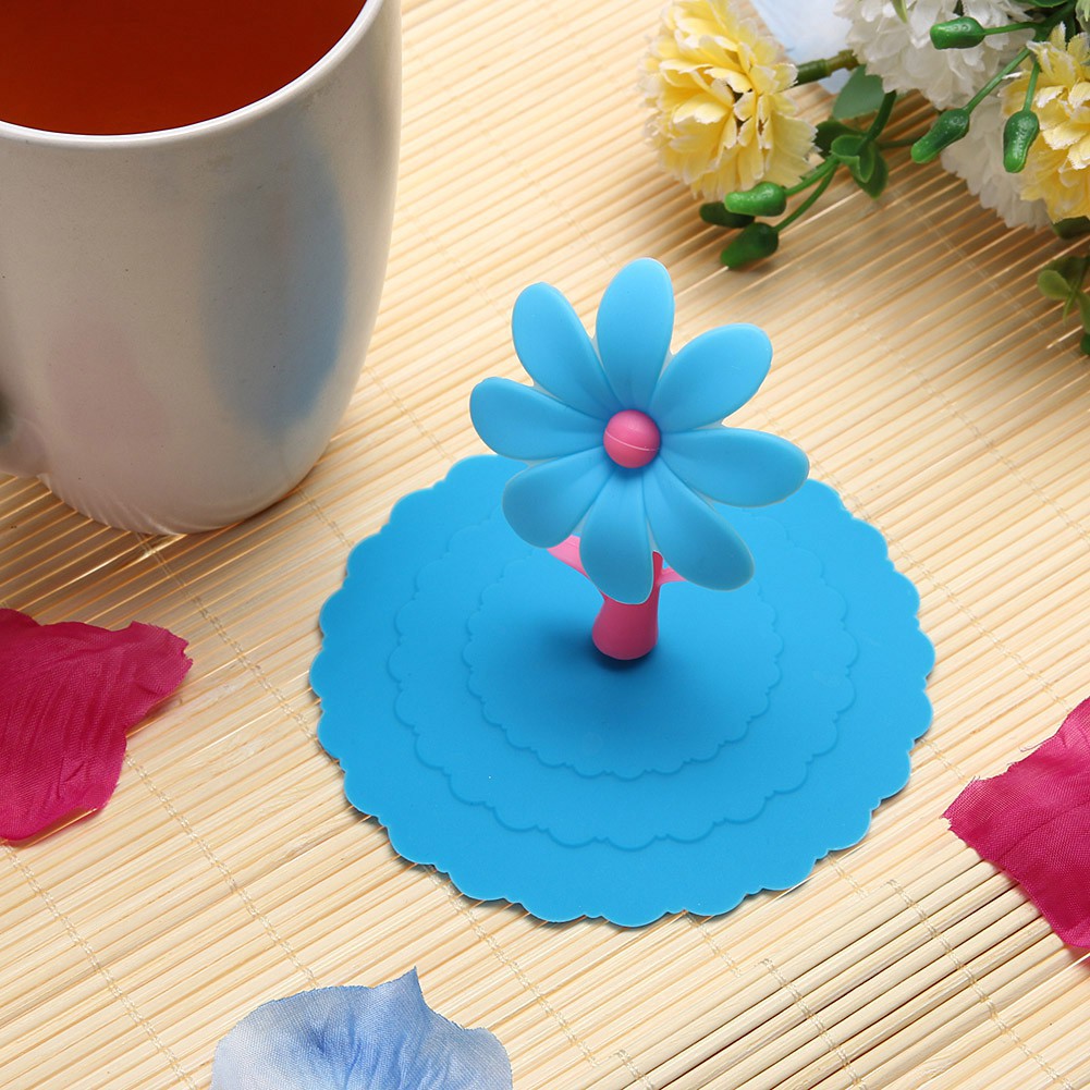 Nắp đậy cốc bằng silicon nhiều màu sắc xinh xắn tiện dụng | BigBuy360 - bigbuy360.vn