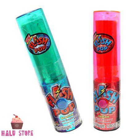 [SIÊU HOT] Kẹo Son Flash Pop loại to Có đèn phát sáng Mỹ 34g