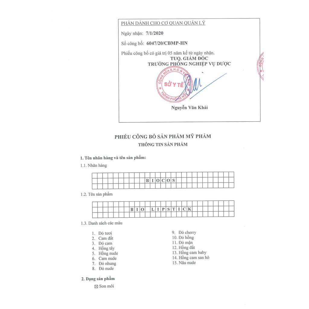 Son Lì Bio Lipstick 6 Màu Tươi Trẻ - Dưỡng Ẩm, Mềm Môi 3.5g | BigBuy360 - bigbuy360.vn