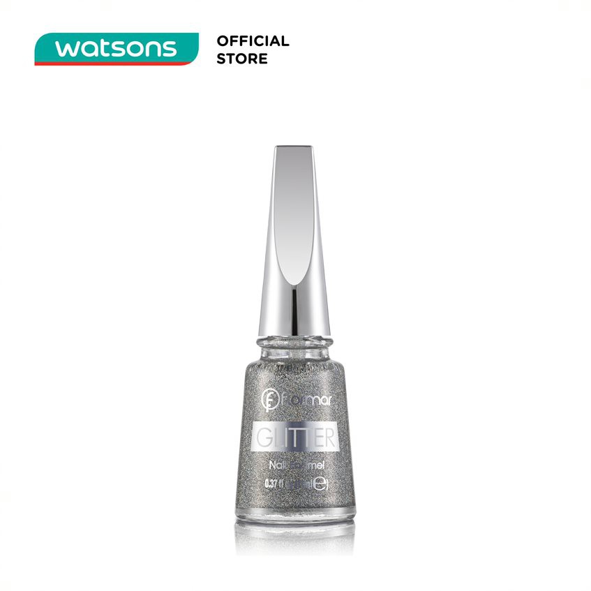 Sơn Móng Flormar Glitter Nail Enamel 11ml.#Gl14 Holographic Silver