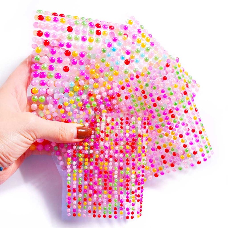 Sa Set 2800 Hạt Ngọc Trai Tròn Mini Dán Trang Trí