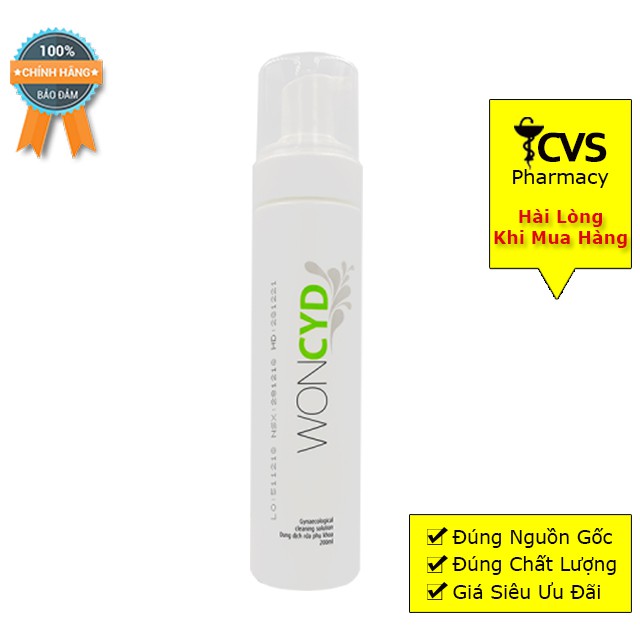 Woncyd Dung Dịch Vệ Sinh Phụ Nữ (Chai 200ml)