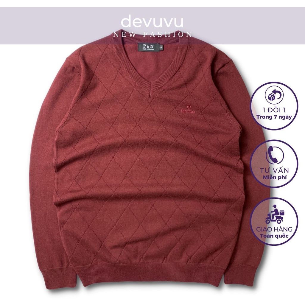 Áo len nam cổ tim LENVIE form mềm mịn chất liệu cao cấp AL20