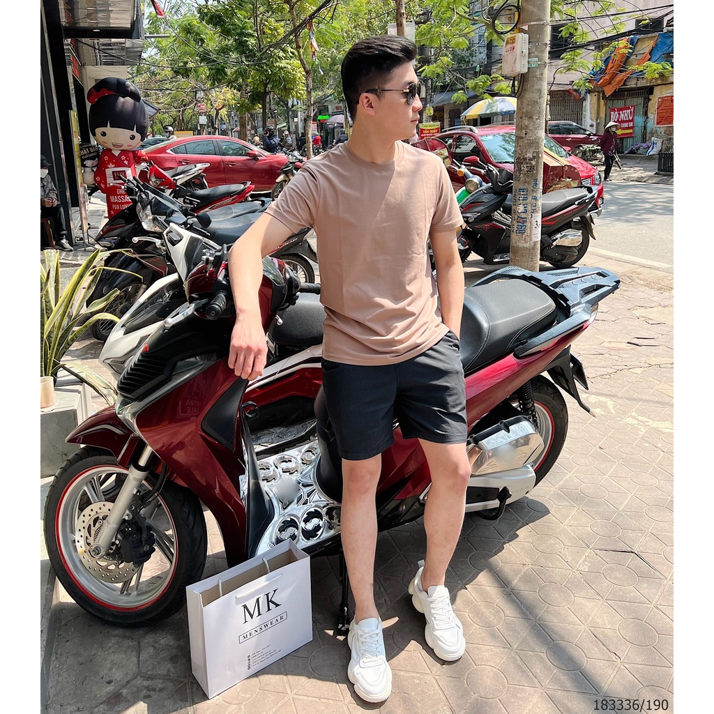 Áo ngắn tay Defoxx trơn cổ tròn basic đủ size nam và nữ