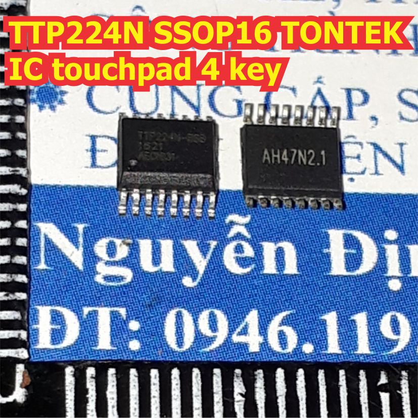2 con TTP224N TTP224 SSOP-16 TONTEK IC touchpad 4 key KDE2192