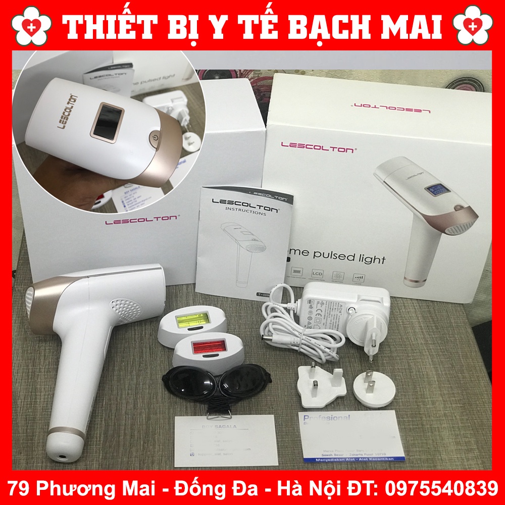 [Mã 254FMCGSALE giảm 8% đơn 500K] MÁY TRIỆT LÔNG + TRẺ HÓA DA LESCOLTON T009i Phiên Bản Nâng Cấp Có Màn Hình LCD