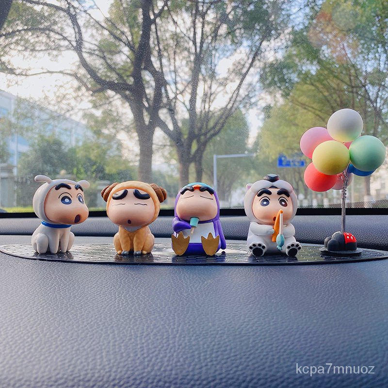 Anime Dễ Thương Crayon Shin-chan Hài Hước Trang Trí Xe Ô Tô Nội Thất Xe Ô Tô Búp Bê Đồ Trang Trí Bảng Điều Khiển Trung T
