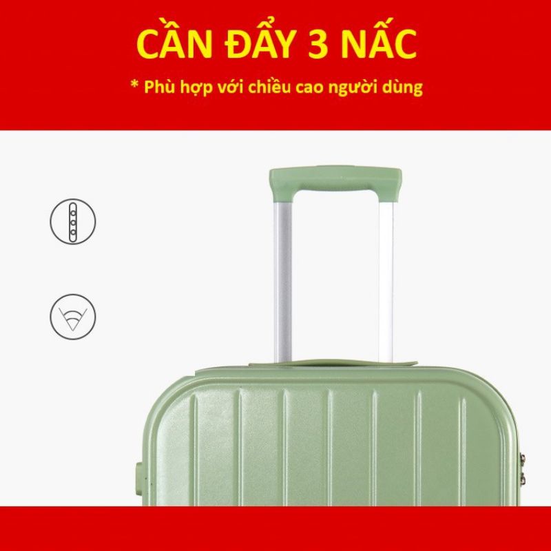 Vali du lịch cao cấp RIO830.Vali Nhựa PC dẻo CHỐNG VA ĐẬP - CHỐNG TRẦY XƯỚC,Size 20/24/28