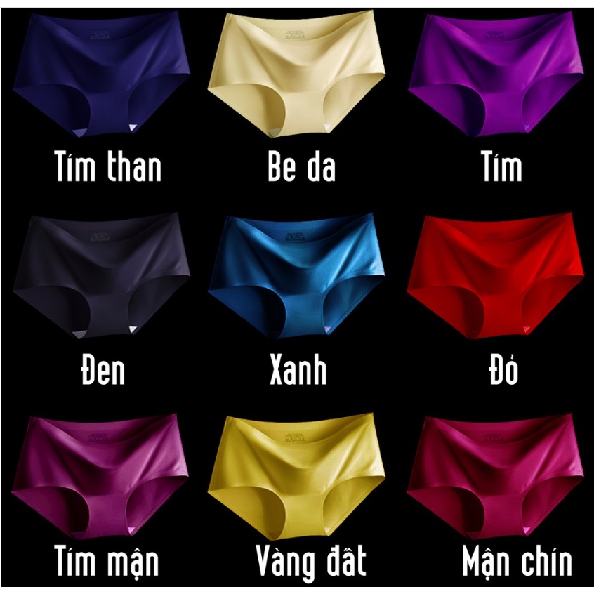 Quần Lót Nữ Trơn - Quần Lót Su Đúc Thun Lạnh Không Đường May S73 LOTNU03