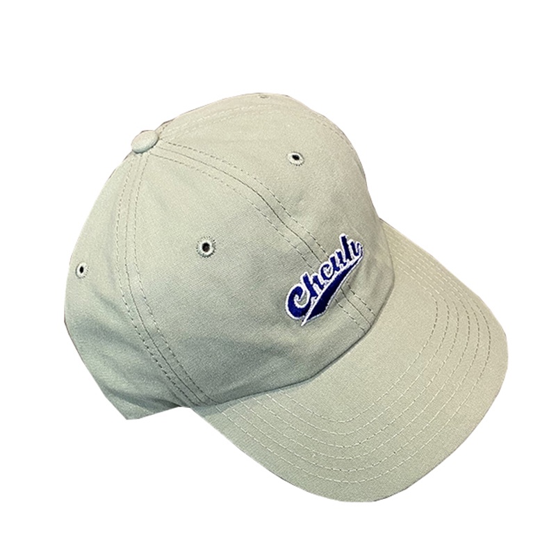 Mũ Lưỡi Trai Mềm In Chữ Phong Cách Retro