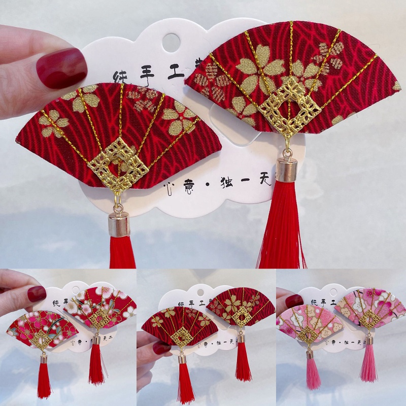 Kẹp Tóc Hình Quạt Chống Trượt Phong Cách Nhật Bản