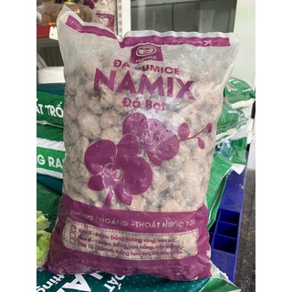 Đá bọt Pumice size 10-20mm dùng lót chậu hoa, cây kiểng, trồng lan gói 5dm3 ~3kg/gói
