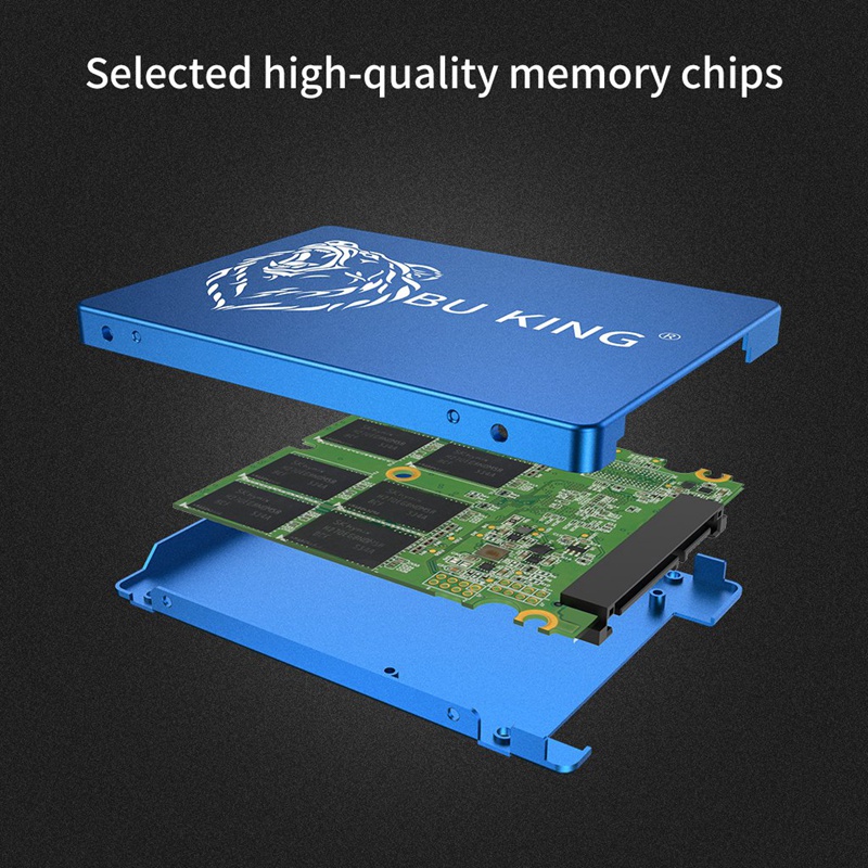 Ổ cứng SSD SATA3.0 2.5 inch kèm dây cáp cho laptop máy tính để bàn 60GB
 | BigBuy360 - bigbuy360.vn