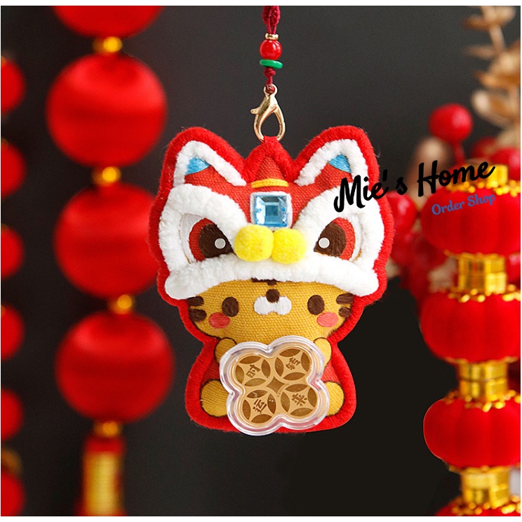 Bộ Kit Gói Nguyên Liệu Tự Thêu Tay Túi Thơm treo Trang Trí May Mắn Tài Lộc - Có vòng vàng xoay - DIY Handmade - Mie Shop