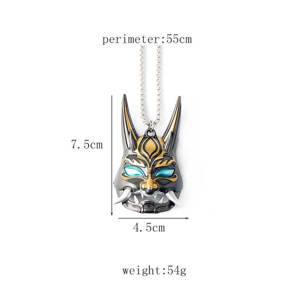 Qqmall Vòng Cổ Choker Kim Loại Mặt Hình Anime Trái Tim GenshinImpact Game Genshin Cá Tính Sáng Tạo Cho Nam