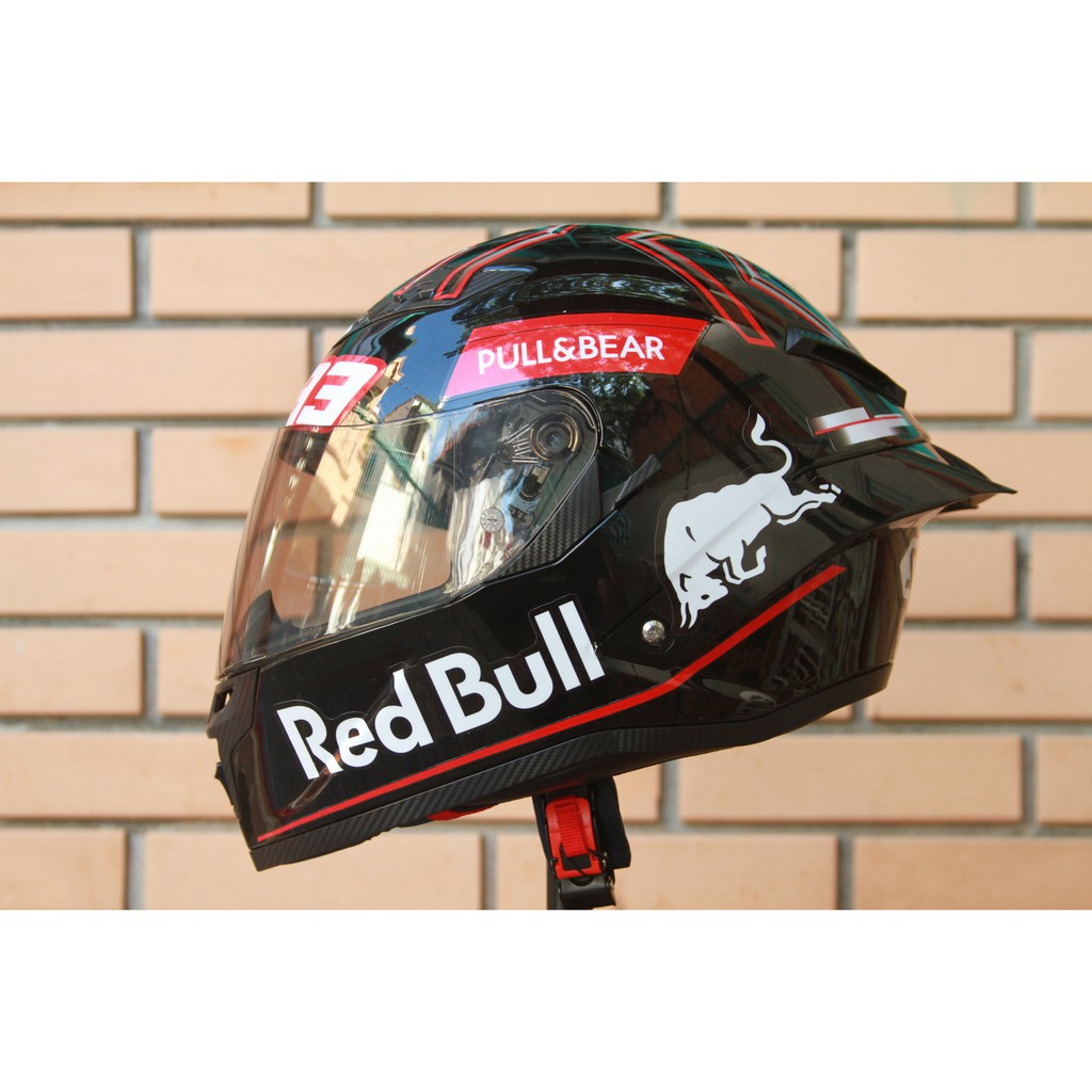 HÀNG CAO CẤP -  Tem Decal SHOEI RED BULL dán nón bảo hiểm fullface, laptop, máy tính  - Hàng Cao Cấp