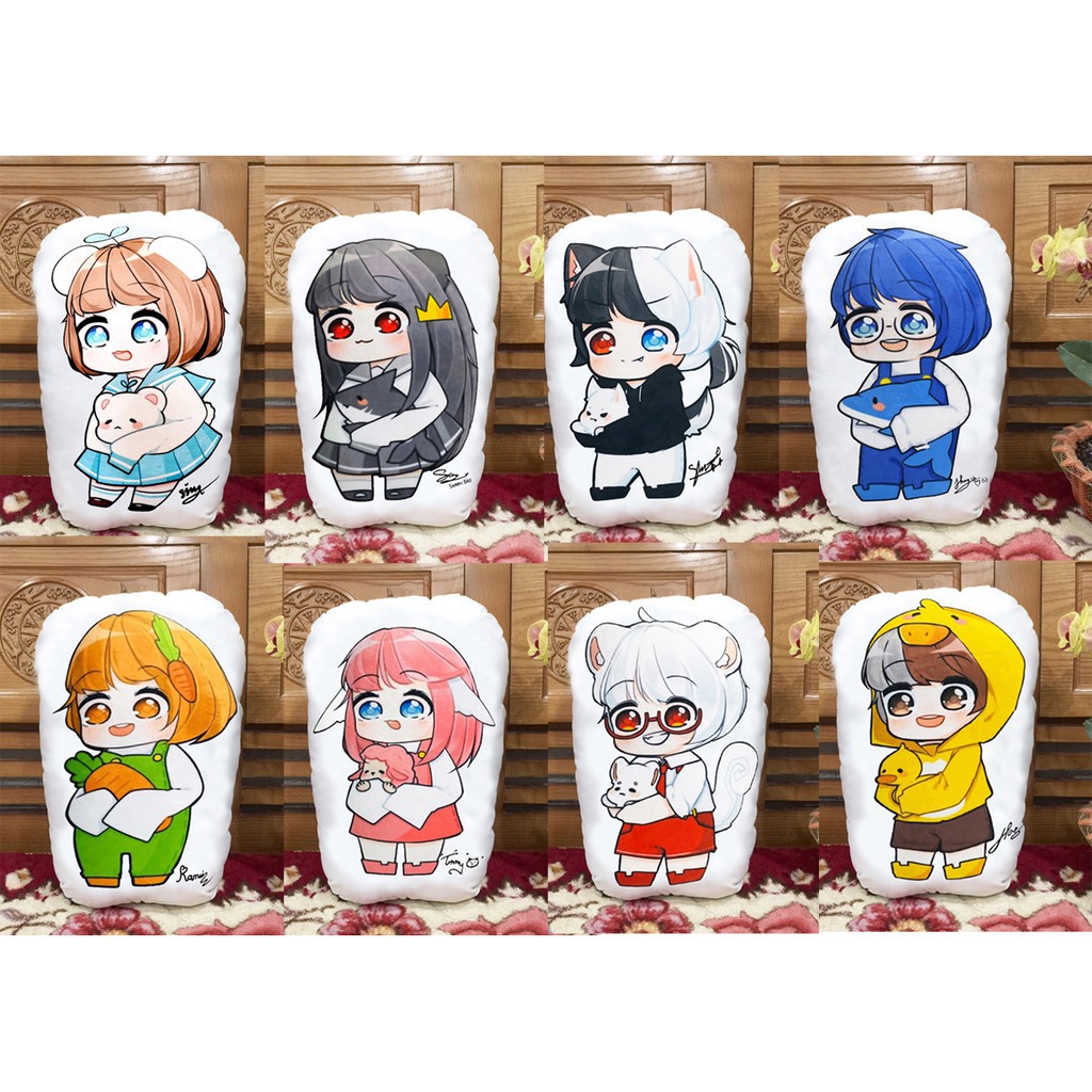 gối ôm, gấu bông hero team mẫu đứng
