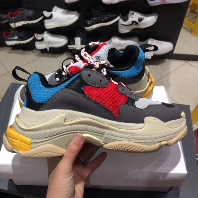 (Ảnh thật) Giày đế tách Balen trips xanh đỏ size nữ