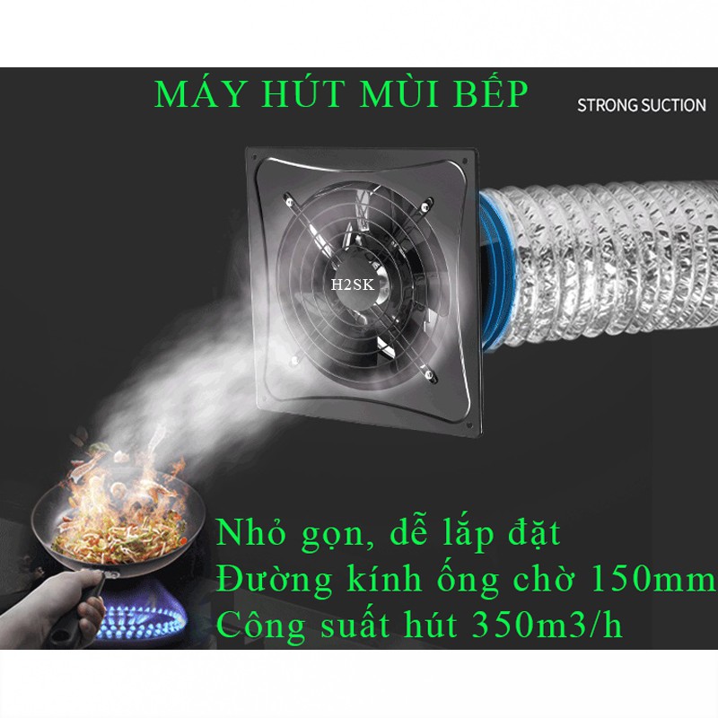 Máy hút mùi bếp nhỏ gọn dễ lắp đặt FH150! Tặng kèm 4m ống