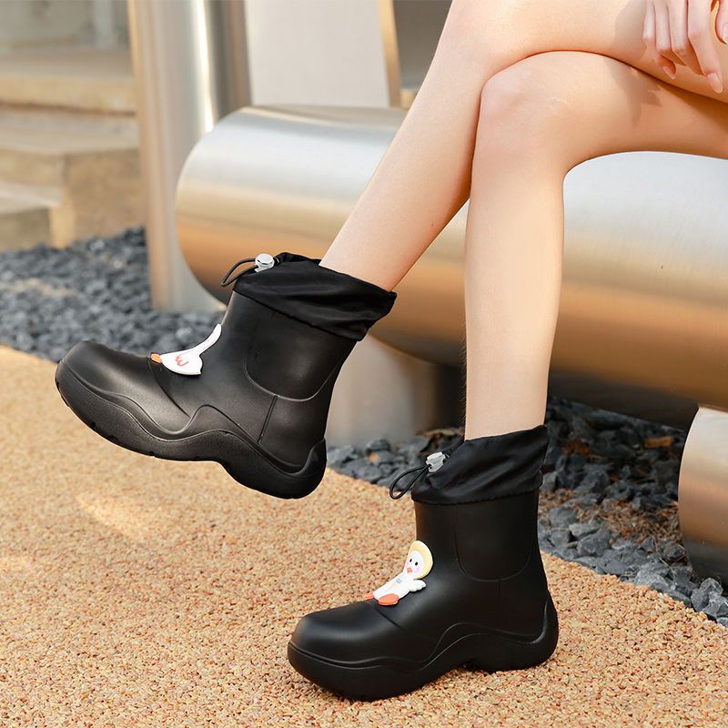 Ủng Đi Mưa Chống Trượt Thiết Kế Dễ Thương Thời Trang