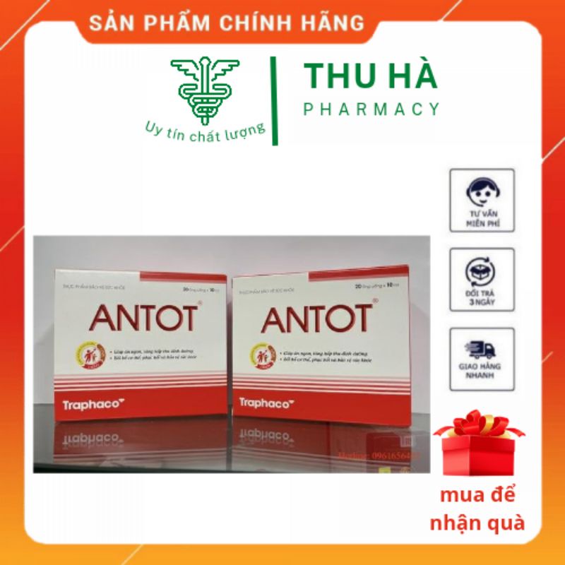 Siro Antot IQ traphaco - Bồi bổ sức khỏe, tăng cường trí tuệ hộp 20 ống 10ml