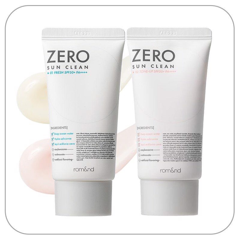 [NEW] Kem Chống Nắng, Bảo Vệ Da Hiệu Quả Romand Zero Sun Clean SPF50+/PA++++ 50g