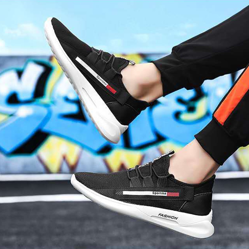 Giày sneaker IELGY trọng lượng nhẹ thoáng khí thời trang chạy bộ cho nam
