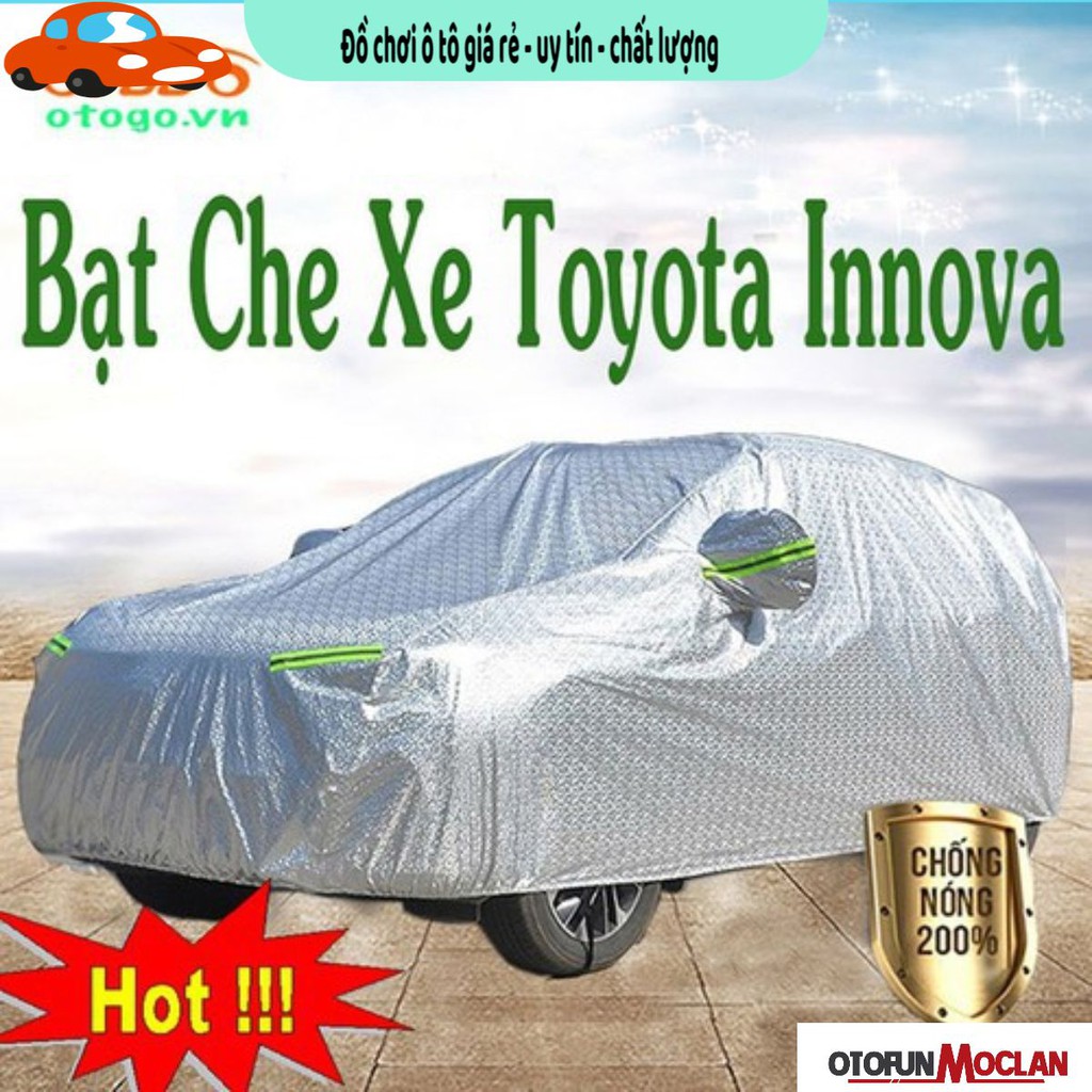 Bạt Che Phủ Xe Toyota Innova Cao Cấp (bạt 3 lớp Tráng Nhôm, chống xước)