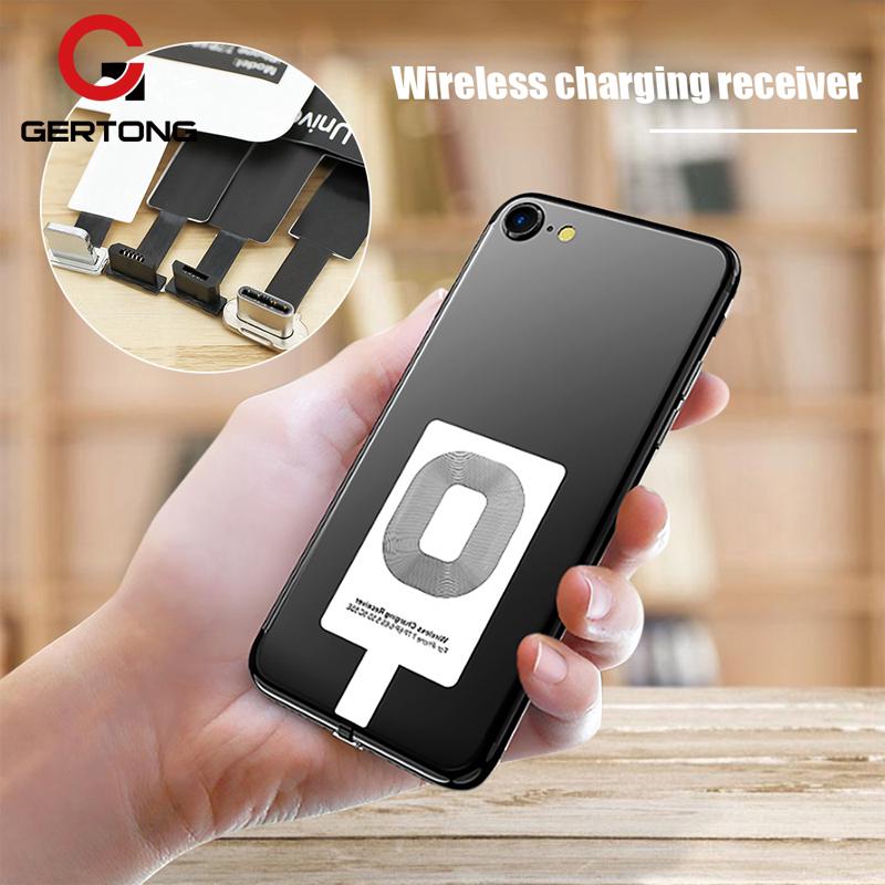 Thẻ đệm sạc không dây Qi dành cho điện thoại iPhone Samsung Type-C Micro USB