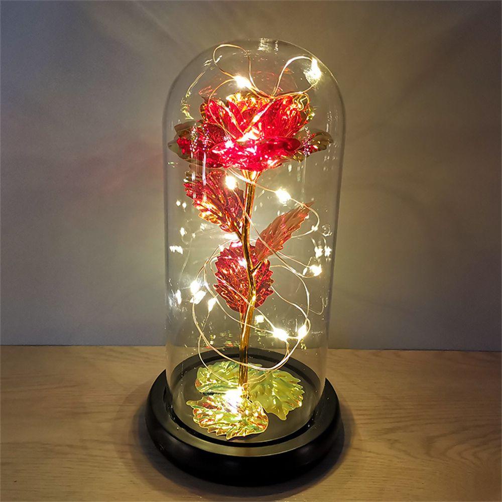 Bó Hoa Nhân Tạo Có Đèn LED Dùng Pin Lãng Mạn Cho Lễ Tình Nhân