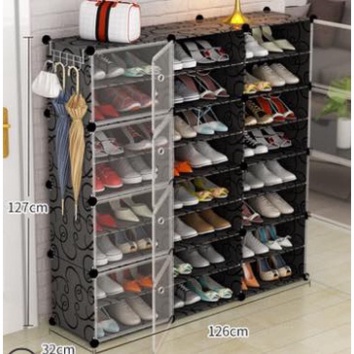 TỦ GIÀY 24-30 Ô ( chia ô ) để được 60 ô Tủ nhựa đựng giày lắp ghép - Kệ để giày đa năng-Giá