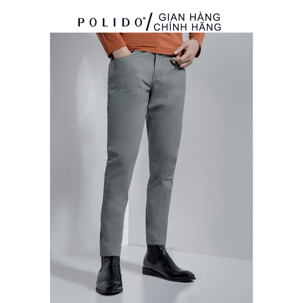 Quần Khaki Nam CEFFYLO Túi Jeans Màu Xám Nhạt Chất Liệu Dày Dặn, Co Giãn Cực Mạnh, Giữ Form Tuyệt Đối