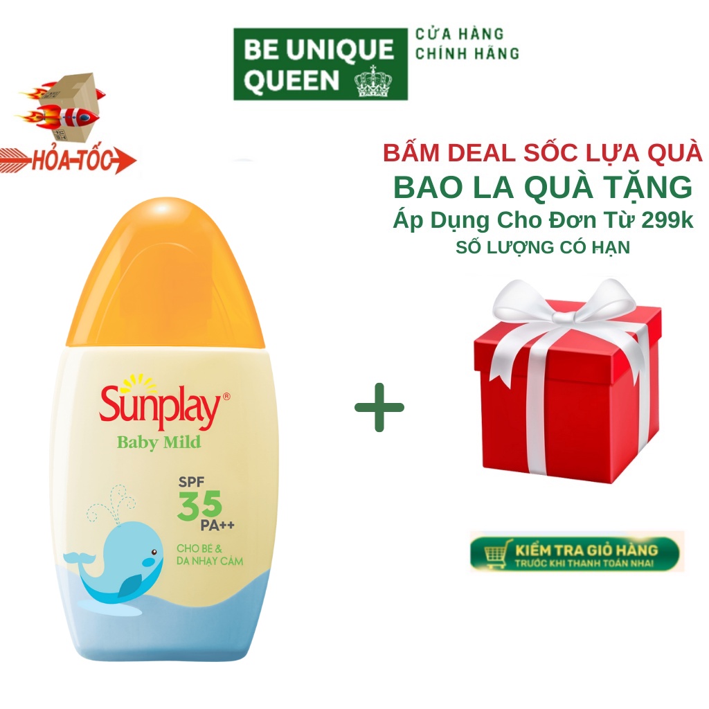 Kem chống nắng cho bé và da nhạy cảm Sunplay Baby Mild SPF 35, PA++ 30g