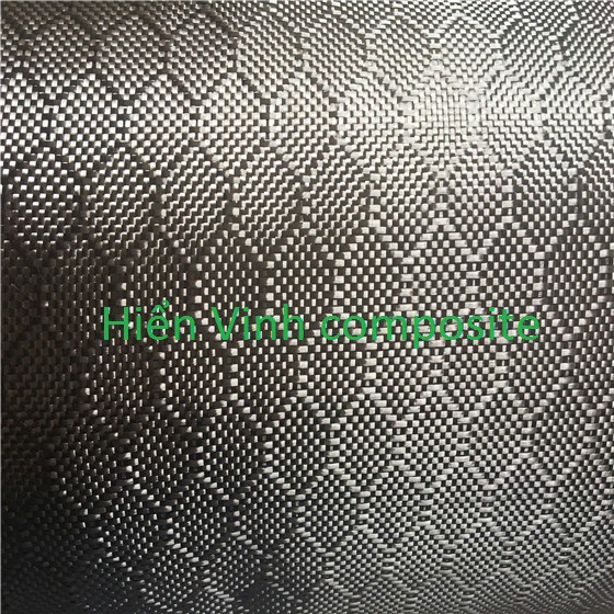 Vải carbon 3k, 240g/m2 hoa văn tổ ong, kích thước 1m x 1m