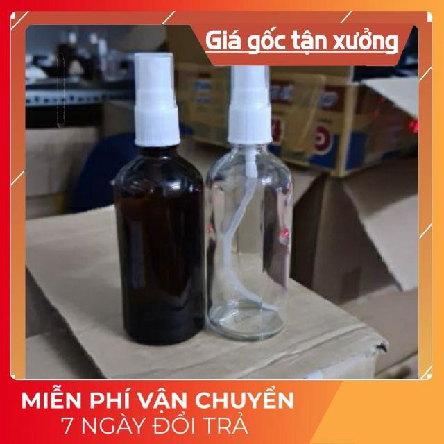 Chai xịt phun sương Thủy Tinh 50ml/100ml / chai lọ thủy tinh