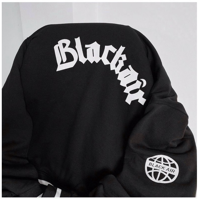 Áo khoác sweater chui đầu nỉ ngoại in chữ unisex ulzzang nam nữ