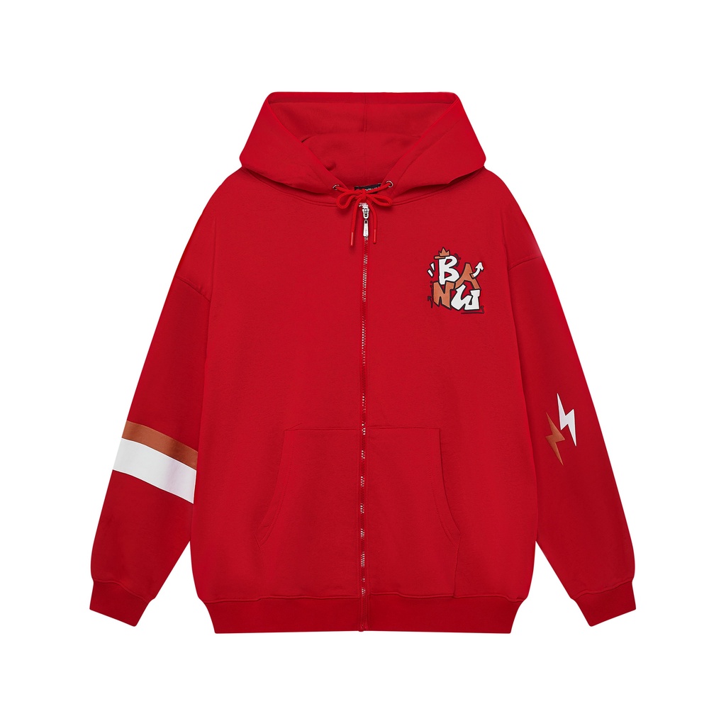 [Mã BMBAU50 giảm 7% tối đa 50K đơn 99K] Áo Banawa Student Hoodie Zip - Red