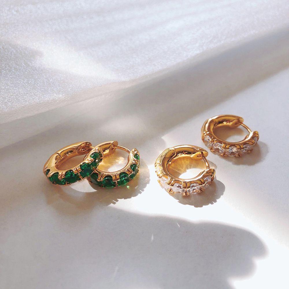 Khuyên Tai Vòng RALPH Thời Trang Dự Tiệc Hàng Ngày Màu Trơn|Khuyên Tai Nữ Trang Phong Cách Hàn Quốc