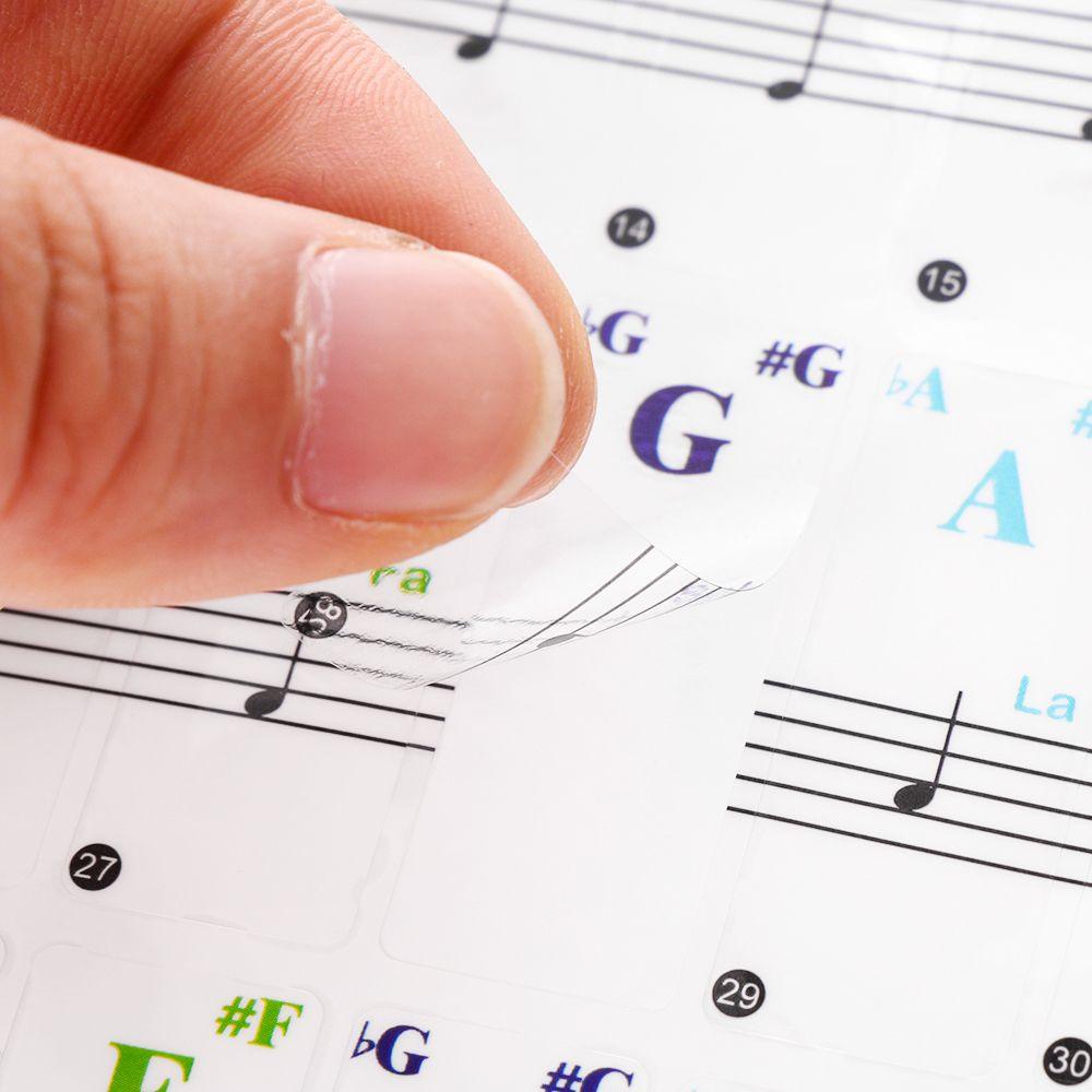 ZAIJIE24 Miếng Dán Phím Đàn Piano Bền Bỉ Hữu Dụng
