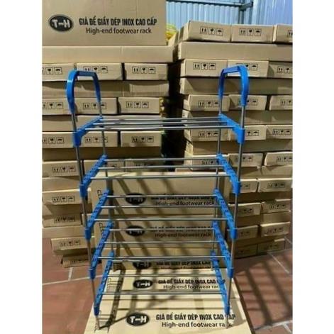 Kệ giày 5 tầng inox to chắc chắn lắp ghép dễ dàng ( tuyển khách sỉ)