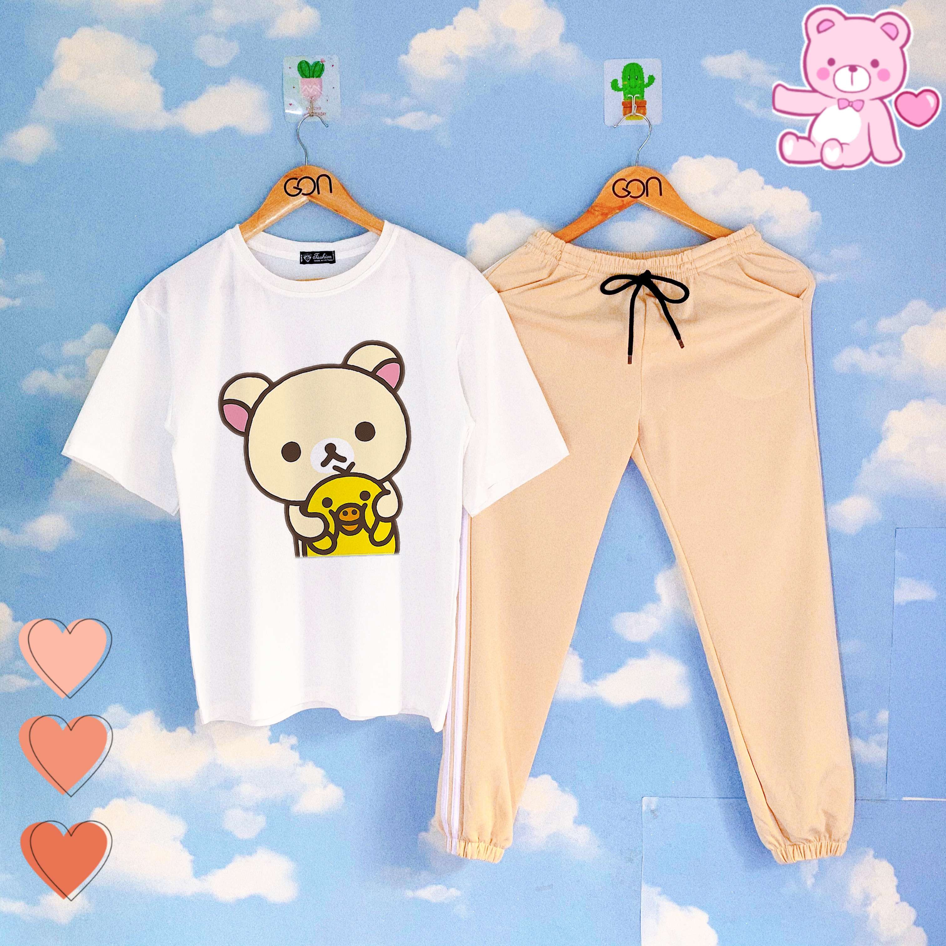 [COMBO TIẾT KIỆM] Set Đồ Bộ Áo Thun Tay Lửng Quần Kẻ 3 Sọc, Quần Ulzzang 2 Sọc | BigBuy360 - bigbuy360.vn