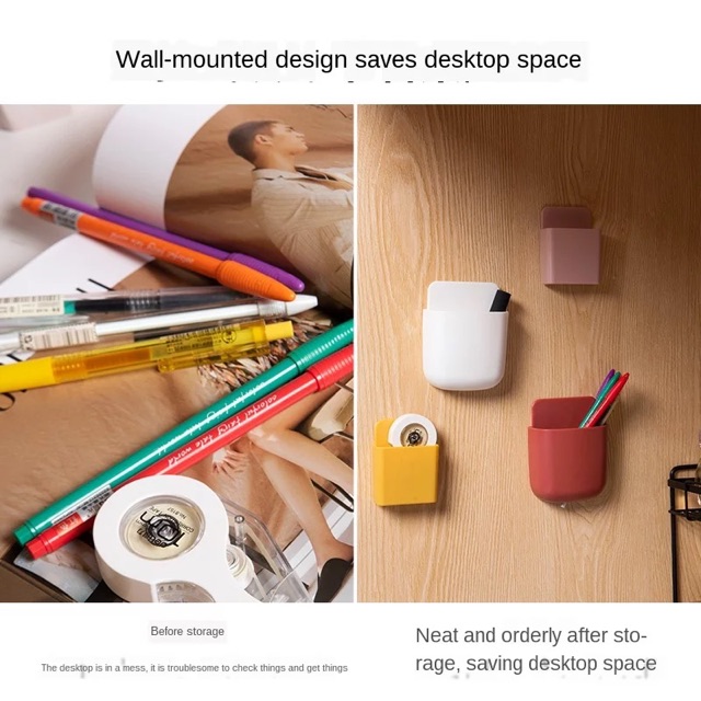 Giá nhựa màu mini dán tường đa dụng | BigBuy360 - bigbuy360.vn