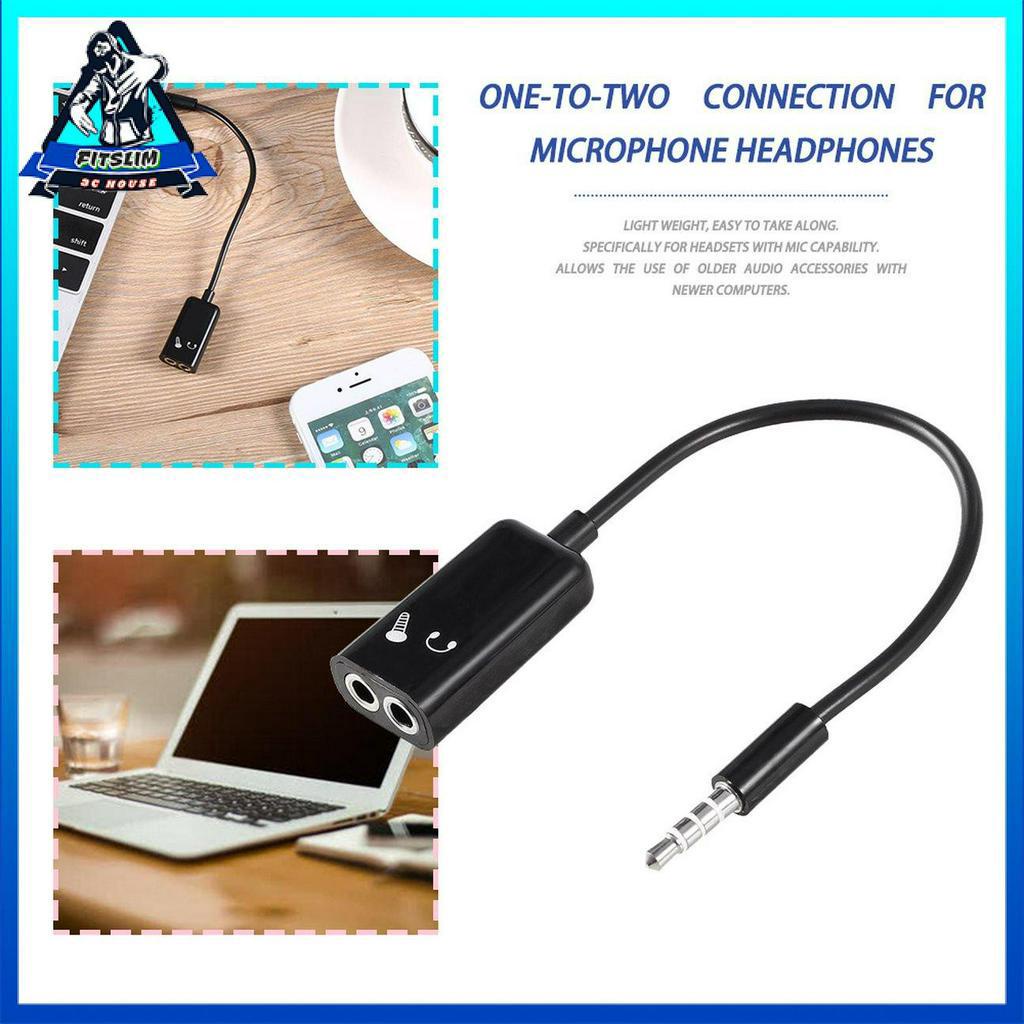 Dây Cáp Chia Cổng Âm Thanh 3.5mm